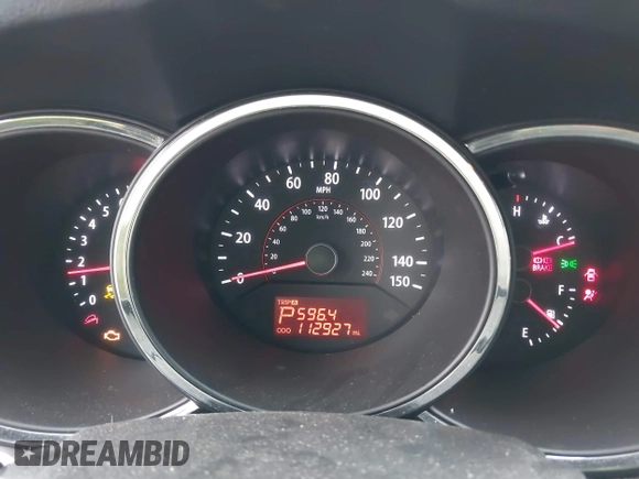 2013 Kia Sorento LX with VIN 5XYKT4A25DG379178, listed as a IAAI auction lot 41080352 with 112,927 mi miles. Bid and sale history available at carsss.com. Image 7.