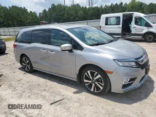 2019 Honda Odyssey Elite with VIN 5FNRL6H92KB061102, listed as a Copart auction lot 62653025 with 78,083 mi miles and Salvage title. Bid and sale history available at DreamBid. Image 4.