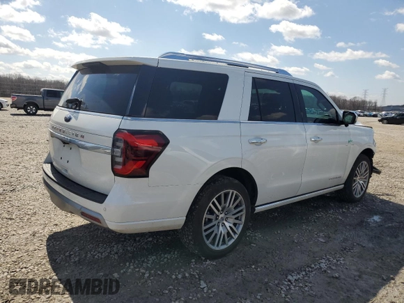 2023 Ford Expedition Platinum with VIN 1FMJU1M87PEA23475, listed as a Copart auction lot 48546605 with 33,320 mi miles and Salvage Title. Bid and sale history available at carsss.com. Image 3.