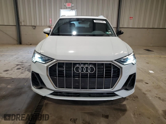 2024 Audi Q3 S line Premium Plus with VIN WA1EEDF37R1055403, listed as a Copart auction lot 60666185 with 6,982 mi miles and Salvage title. Bid and sale history available at DreamBid. Image 5.