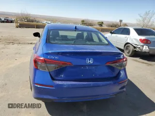 2023 Honda Civic Sedan Touring with VIN 2HGFE1F94PH306598, listed as a Copart auction lot 48559185 with 15,264 mi miles and Salvage Title. Bid and sale history available at carsss.com. Image 6.