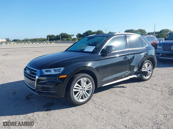 2019 Audi Q5 Premium Plus with VIN WA1BNAFY7K2083845, listed as a IAAI auction lot 41533971 with 97,389 mi miles. Bid and sale history available at carsss.com. Image 2.