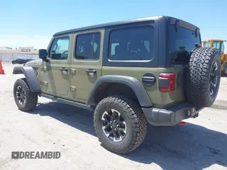 2025 Jeep Wrangler Rubicon with VIN 1C4PJXFN2SW527531, listed as a IAAI auction lot 42267227 with 8,022 mi miles and . Bid and sale history available at DreamBid. Image 3.