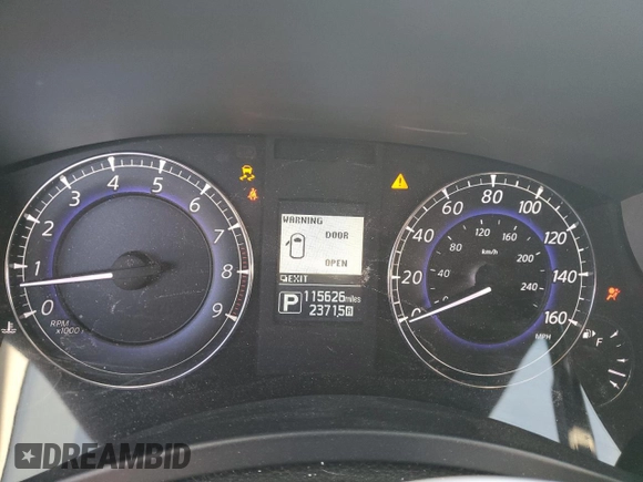 2017 Infiniti QX50 with VIN JN1BJ0RR5HM402997, listed as a Copart auction lot 72995384 with 115,626 mi miles and Salvage Title. Bid and sale history available at carsss.com. Image 9.
