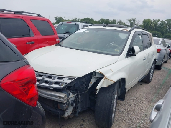 2004 Nissan Murano SL with VIN JN8AZ08T24W214262, listed as a IAAI auction lot 40099751 with 134,429 mi miles. Bid and sale history available at carsss.com. Image 2.