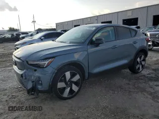 2023 Volvo C40 Recharge Pure Electric Ultimate with VIN YV4ED3GM4P2026472, listed as a Copart auction lot 67486994 with 0 mi miles and Salvage Title. Bid and sale history available at carsss.com. Image 1.