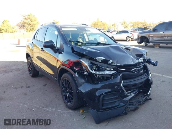 2021 Chevrolet Trax LT with VIN KL7CJPSB9MB342992, listed as a IAAI auction lot 41667044 with 52,289 mi miles. Bid and sale history available at carsss.com. Image 1.