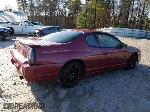 2003 Chevrolet Monte Carlo SS with VIN 2G1WX15K639123729, listed as a Copart auction lot 84466454 with Not Provided miles and Clean Title. Bid and sale history available at carsss.com. Image 3.