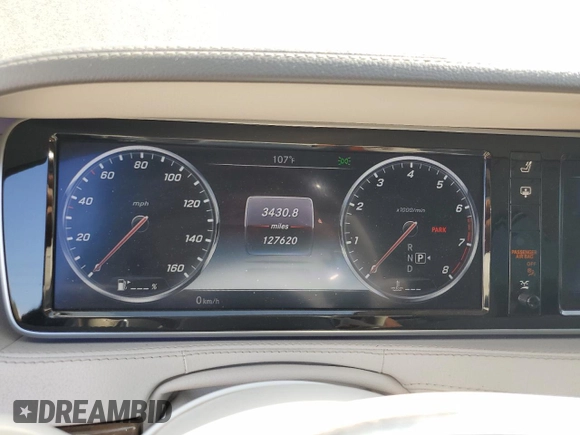 2016 Mercedes-Benz S 550 with VIN WDDUG8CB4GA234175, listed as a Copart auction lot 71807734 with 127,620 mi miles and Salvage Title. Bid and sale history available at carsss.com. Image 9.