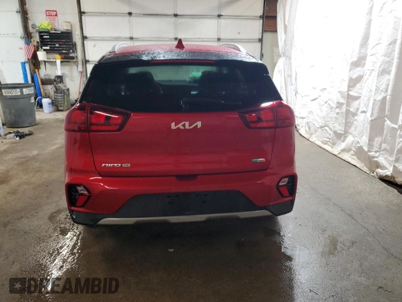 2022 Kia Niro LXS SE with VIN KNDCB3LC7N5539725, listed as a Copart auction lot 82391194 with 49,517 mi miles and Salvage Title. Bid and sale history available at carsss.com. Image 6.