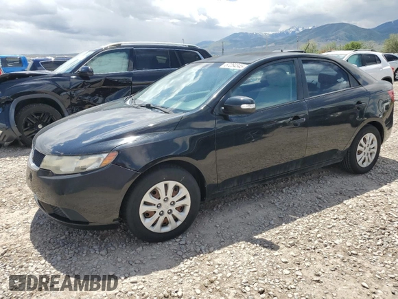 2010 Kia Forte EX z VIN KNAFU4A21A5296203, wystawiony jako Copart lot #57254345 z przebiegiem Nie podano mil oraz Tytuł czysty. Historia ofert i sprzedaży dostępna na DreamBid. Obrazek 1.