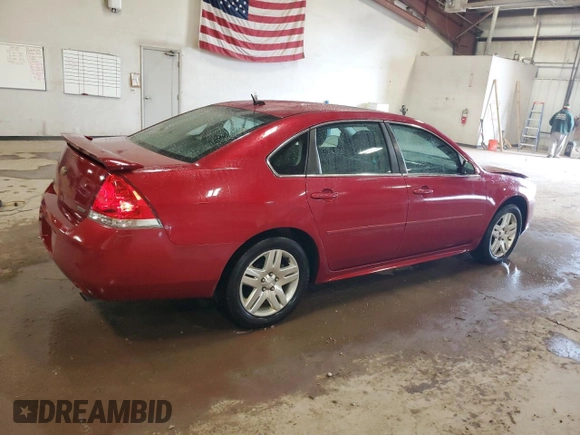 2014 Chevrolet Impala LT with VIN 2G1WB5E36E1156830, listed as a Copart auction lot 52798025 with 160,595 mi miles and Clean Title. Bid and sale history available at DreamBid. Image 3.