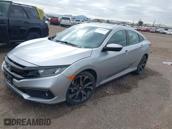 2021 Honda Civic Sport with VIN 2HGFC2F83MH510243, listed as a IAAI auction lot 41856857 with 95,739 mi miles and . Bid and sale history available at DreamBid. Image 17.