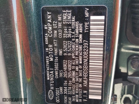 2022 Genesis GV80 with VIN KMUHBDSBXNU082397, listed as a Copart auction lot 78916714 with 26,348 mi miles and Salvage Title. Bid and sale history available at carsss.com. Image 13.