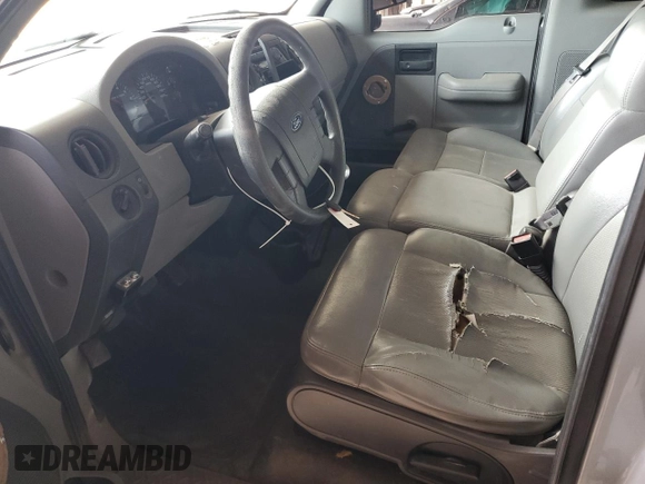 2005 Ford F-150 XL with VIN 1FTRF12285NB20214, listed as a Copart auction lot 54943825 with Not provided miles and Salvage title. Bid and sale history available at DreamBid. Image 7.