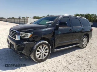 2018 Toyota Sequoia SR5 with VIN 5TDZY5G19JS070428, listed as a Copart auction lot 73185834 with 60,192 mi miles and Salvage Title. Bid and sale history available at carsss.com. Image 1.