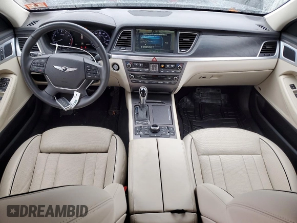 2017 Genesis G80 3.8L with VIN KMHGN4JE5HU199290, listed as a Copart auction lot 45320385 with 24,571 mi miles and Salvage Title. Bid and sale history available at DreamBid. Image 8.
