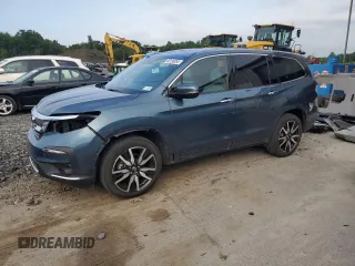 2021 Honda Pilot Touring 8-Passenger with VIN 5FNYF6H91MB089527, listed as a Copart auction lot 65190055 with 26,963 mi miles and Salvage title. Bid and sale history available at DreamBid. Image 1.
