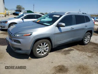 2016 Jeep Cherokee Limited with VIN 1C4PJLDBXGW229270, listed as a Copart auction lot 60097515 with 136,297 mi miles and Salvage title. Bid and sale history available at DreamBid. Image 1.