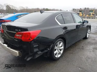 2014 Acura RLX with VIN JH4KC1F38EC002414, listed as a IAAI auction lot 41471421 with 112,853 mi miles. Bid and sale history available at carsss.com. Image 4.