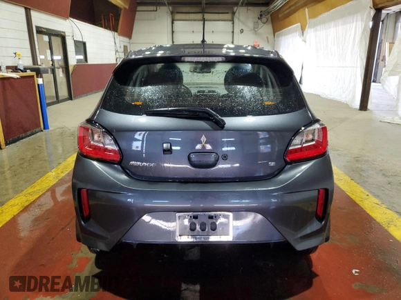 2024 Mitsubishi Mirage Black Edition with VIN ML32AWHJ5RH000891, listed as a Copart auction lot 52866905 with 13,417 mi miles and Clean title. Bid and sale history available at DreamBid. Image 6.