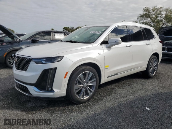 2021 Cadillac XT6 Premium Luxury z VIN 1GYKPCRSXMZ230618, wystawiony jako Copart lot #81022824 z przebiegiem Nie podano mil oraz Szkoda całkowita • Salvage title. Historia ofert i sprzedaży dostępna na DreamBid. Obrazek 1.