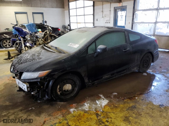 2012 Honda Civic Cpe Si with VIN 2HGFG4A53CH702189, listed as a Copart auction lot 88572785 with 135,493 mi miles and Salvage Title. Bid and sale history available at carsss.com. Image 1.