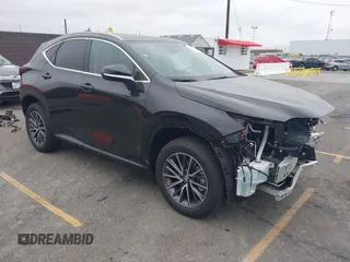 2025 Lexus NX 350h with VIN 2T2AKCEZ4SC040898, listed as a IAAI auction lot 42779728 with 6,475 mi miles and . Bid and sale history available at DreamBid. Image 1.