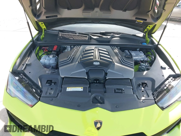 2024 Lamborghini Urus Performante z VIN ZPBUC3ZL1RLA32922, wystawiony jako IAAI lot #41561732 z przebiegiem 52 mil mil oraz . Historia ofert i sprzedaży dostępna na DreamBid. Obrazek 10.