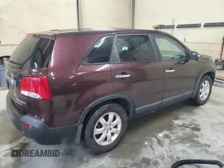 2012 Kia Sorento LX with VIN 5XYKTCA6XCG302611, listed as a Copart auction lot 52367985 with 180,671 mi miles and Clean Title. Bid and sale history available at DreamBid. Image 3.