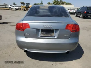 2007 Audi A4 2.0T with VIN WAUBF78E47A040664, listed as a Copart auction lot 69429114 with 123,204 mi miles and Salvage Title. Bid and sale history available at carsss.com. Image 6.