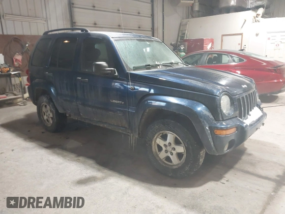 2004 Jeep Liberty Limited with VIN 1J4GL58K44W161408, listed as a IAAI auction lot 41585222 with 208,194 mi miles. Bid and sale history available at carsss.com. Image 1.