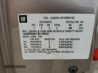 2002 Buick LeSabre Limited z VIN 1G4HR54K12U195521, wystawiony jako Copart lot #52021085 z przebiegiem 110 767 mil mil oraz Szkoda całkowita • Salvage title. Historia ofert i sprzedaży dostępna na DreamBid. Obrazek 13.