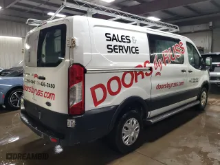 2018 Ford Transit Van with VIN 1FTYR1YM5JKA58794, listed as a Copart auction lot 51187265 with 121,489 mi miles and Salvage Title. Bid and sale history available at carsss.com. Image 3.