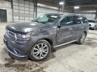 2016 Dodge Durango Citadel Anodized Platinum z VIN 1C4RDHEG4GC409711, wystawiony jako Copart lot #87585015 z przebiegiem 135 805 mil mil oraz Szkoda całkowita • Salvage title. Historia ofert i sprzedaży dostępna na DreamBid. Obrazek 1.
