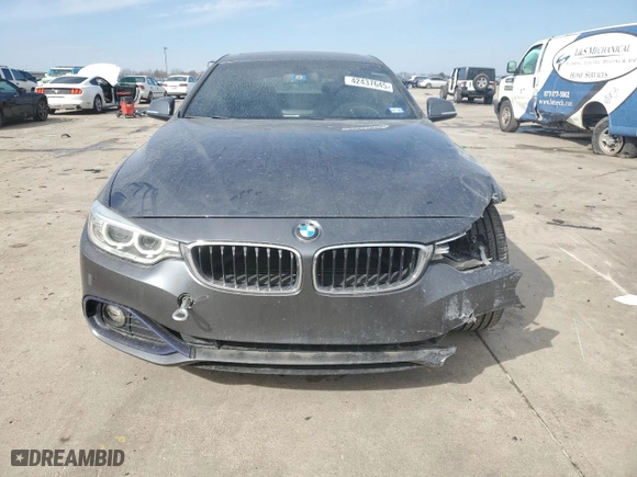 2017 BMW 4 Series 430i with VIN WBA4F7C39HG789621, listed as a Copart auction lot 42437645 with 119,162 mi miles and Salvage Title. Bid and sale history available at carsss.com. Image 5.