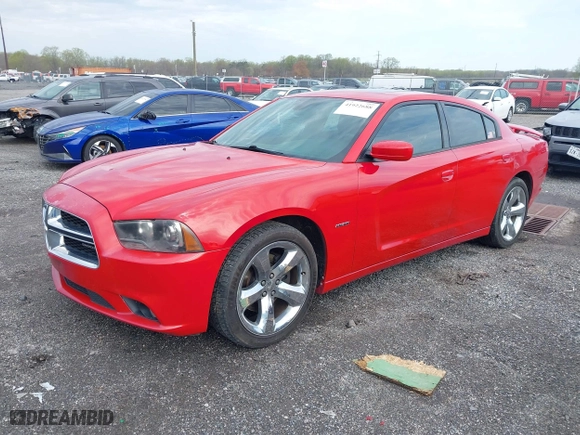 2011 Dodge Charger RT with VIN 2B3CL5CT9BH507017, listed as a IAAI auction lot 41922688 with 202,342 mi miles. Bid and sale history available at carsss.com. Image 2.