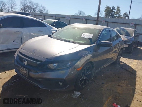 2020 Honda Civic Sedan Sport with VIN 19XFC2F81LE011756, listed as a IAAI auction lot 41667156 with 79,527 mi miles. Bid and sale history available at carsss.com. Image 17.