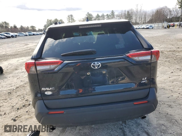 2019 Toyota RAV4 LE with VIN JTMF1RFV8KD002525, listed as a Copart auction lot 49560465 with 28,929 mi miles and Salvage Title. Bid and sale history available at DreamBid. Image 6.