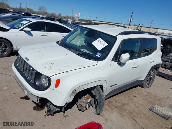 2018 Jeep Renegade Latitude with VIN ZACCJABB3JPG70586, listed as a IAAI auction lot 41721623 with 130,782 mi miles. Bid and sale history available at carsss.com. Image 17.