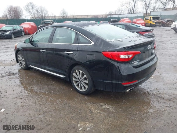 2016 Hyundai Sonata 2.4L Sport with VIN 5NPE34AF5GH329717, listed as a IAAI auction lot 41519434 with 49,069 mi miles. Bid and sale history available at carsss.com. Image 3.