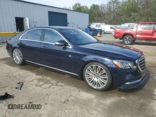 2020 Mercedes-Benz S-Class S 560 with VIN W1KUG8DB1LA586803, listed as a Copart auction lot 50613785 with 55,539 mi miles and Non Repairable. Bid and sale history available at carsss.com. Image 4.