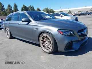 2019 Mercedes-Benz E 63 S AMG with VIN WDDZH8KB1KA662301, listed as a IAAI auction lot 42708477 with 29,297 mi miles and . Bid and sale history available at DreamBid. Image 1.