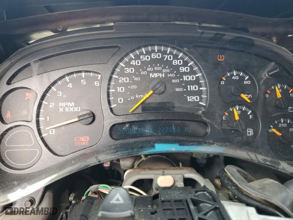 2005 Chevrolet Tahoe LS with VIN 1GNEC13V55R266585, listed as a Copart auction lot 50222975 with 227,858 mi miles and Salvage Title. Bid and sale history available at carsss.com. Image 9.
