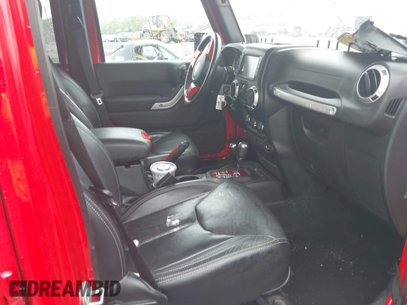 2017 Jeep Wrangler Unlimited Sahara with VIN 1C4HJWEG6HL609208, listed as a IAAI auction lot 42231634 with 87,466 mi miles and . Bid and sale history available at DreamBid. Image 5.