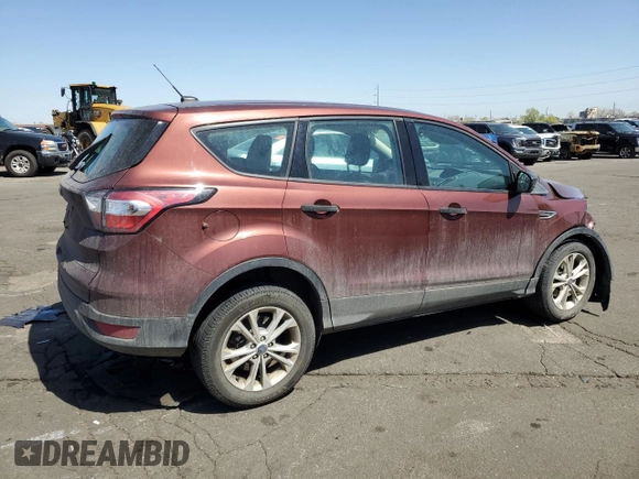 2018 Ford Escape S with VIN 1FMCU0F75JUC94927, listed as a Copart auction lot 52801365 with 81,683 mi miles and Salvage Title. Bid and sale history available at carsss.com. Image 3.