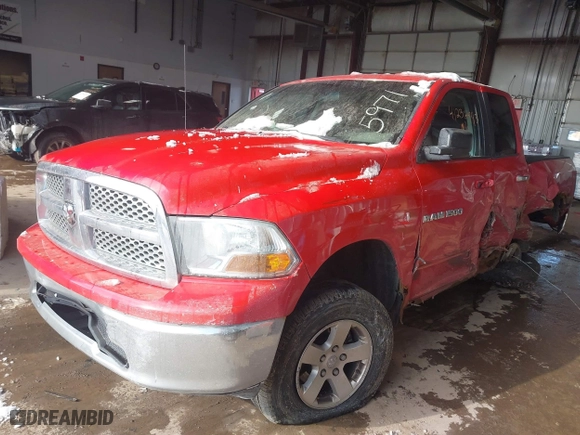 2011 Ram 1500 SLT with VIN 1D7RV1GP5BS535971, listed as a IAAI auction lot 41236443 with 185,641 mi miles. Bid and sale history available at carsss.com. Image 2.