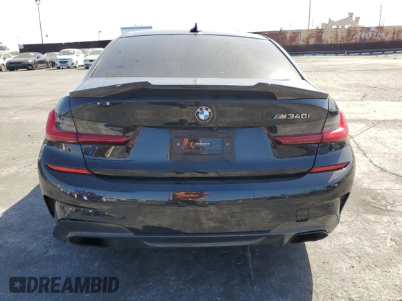 2021 BMW 3 Series M340i with VIN 3MW5U7J08M8C10288, listed as a Copart auction lot 47652205 with 39,866 mi miles and Salvage Title. Bid and sale history available at carsss.com. Image 6.