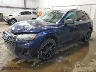 2022 Audi Q5 S line Premium Plus with VIN WA1EAAFY3N2018147, listed as a Copart auction lot 45600605 with NaN miles and Salvage Title. Bid and sale history available at carsss.com. Image 1.