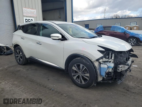 2020 Nissan Murano S with VIN 5N1AZ2AS9LN121232, listed as a Copart auction lot 47212645 with 53,828 mi miles and Salvage Title. Bid and sale history available at DreamBid. Image 4.